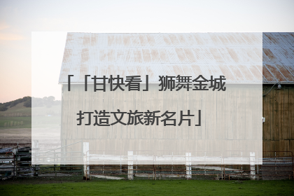 「甘快看」狮舞金城 打造文旅新名片