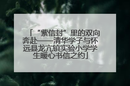 “紫信封”里的双向奔赴——清华学子与怀远县龙亢镇实验小学学生暖心书信之约