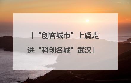 “创客城市”上虞走进“科创名城”武汉
