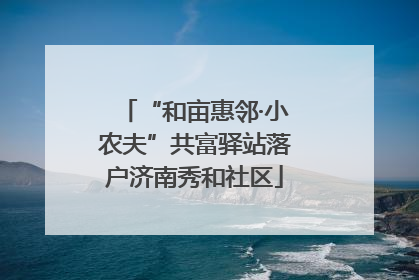 “和亩惠邻·小农夫”共富驿站落户济南秀和社区