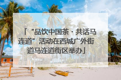 “品饮中国茶・共话马连道”活动在西城广外街道马连道街区举办