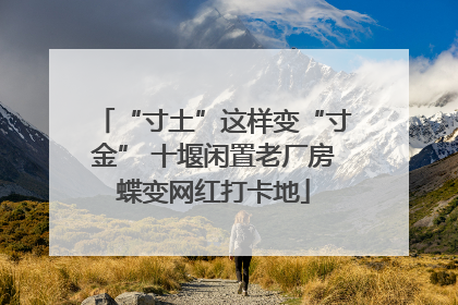 “寸土”这样变“寸金” 十堰闲置老厂房蝶变网红打卡地