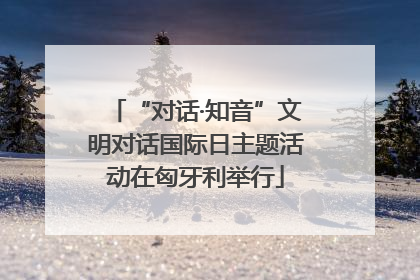 “对话·知音”文明对话国际日主题活动在匈牙利举行