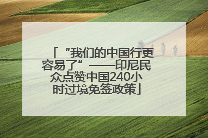 “我们的中国行更容易了”——印尼民众点赞中国240小时过境免签政策