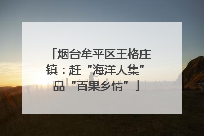 烟台牟平区王格庄镇：赶“海洋大集” 品“百果乡情”
