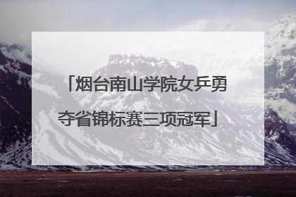 烟台南山学院女乒勇夺省锦标赛三项冠军
