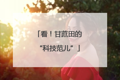 看！甘蔗田的“科技范儿”
