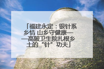 福建永定：银针系乡情 山乡守健康——高陂卫生院扎根乡土的“针”功夫