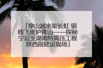 穿山越水架长虹 银线飞度护青山——探秘宁夏至湖南特高压工程陕西段建设现场