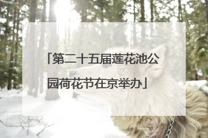第二十五届莲花池公园荷花节在京举办
