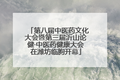 第八届中医药文化大会暨第三届沂山论健·中医药健康大会在潍坊临朐开幕