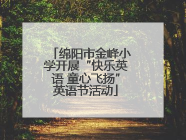 绵阳市金峰小学开展“快乐英语 童心飞扬”英语节活动