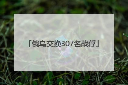 俄乌交换307名战俘