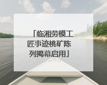 临湘劳模工匠事迹桃矿陈列揭幕启用