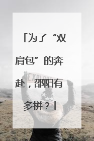 为了“双肩包”的奔赴，邵阳有多拼？