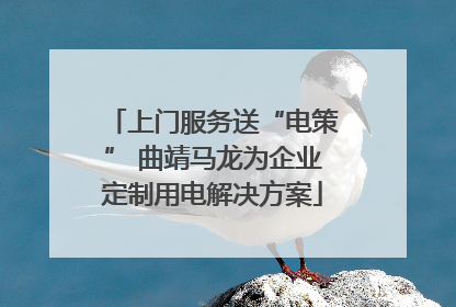 上门服务送“电策” 曲靖马龙为企业定制用电解决方案