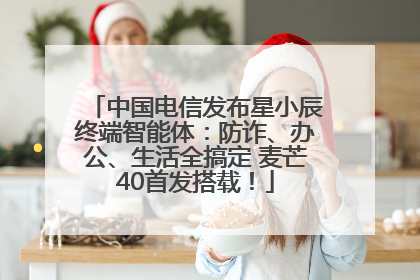 中国电信发布星小辰终端智能体：防诈、办公、生活全搞定 麦芒40首发搭载！