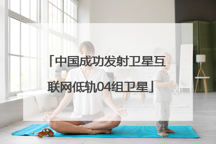 中国成功发射卫星互联网低轨04组卫星
