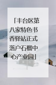 丰台区第八家特色书香驿站正式落户石榴中心产业园