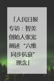 人民日报专访：智美创始人张宠阐述“六维同步抗衰”理念