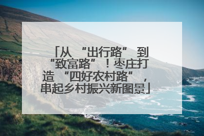 从 “出行路” 到 “致富路”！枣庄打造 “四好农村路”，串起乡村振兴新图景