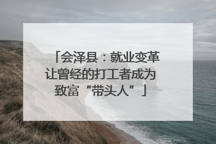会泽县：就业变革让曾经的打工者成为致富“带头人”