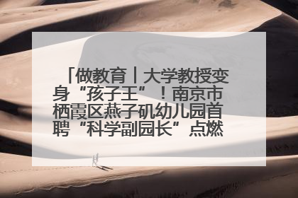 做教育︱大学教授变身“孩子王”！南京市栖霞区燕子矶幼儿园首聘“科学副园长”点燃萌娃科学梦