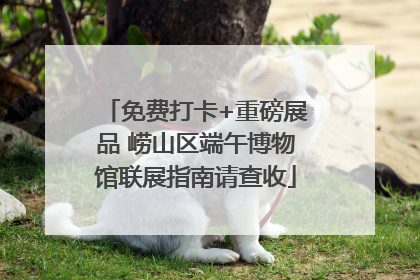免费打卡+重磅展品 崂山区端午博物馆联展指南请查收