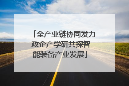 全产业链协同发力 政企产学研共探智能装备产业发展