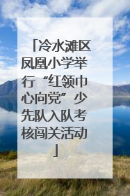 冷水滩区凤凰小学举行“红领巾心向党”少先队入队考核闯关活动