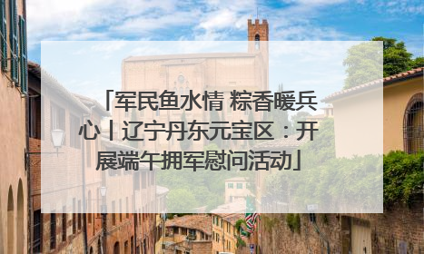军民鱼水情 粽香暖兵心丨辽宁丹东元宝区：开展端午拥军慰问活动
