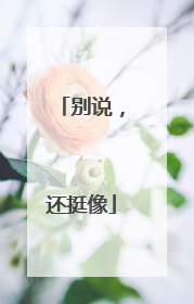 别说，还挺像