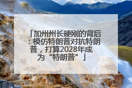 加州州长硬刚的背后：模仿特朗普对抗特朗普，打算2028年成为“特朗普”