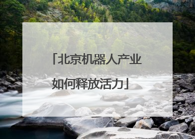 北京机器人产业如何释放活力