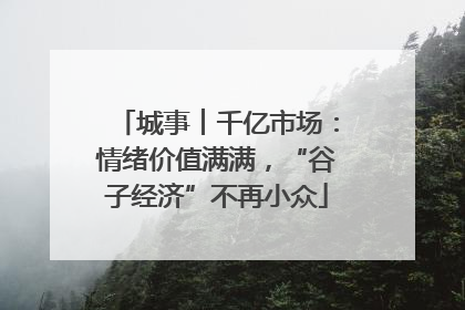 城事︱千亿市场：情绪价值满满，“谷子经济”不再小众