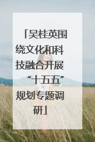 吴桂英围绕文化和科技融合开展“十五五”规划专题调研