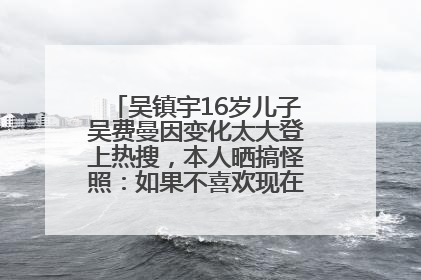 吴镇宇16岁儿子吴费曼因变化太大登上热搜,本人晒搞怪照:如果不喜欢现在的我可以离开