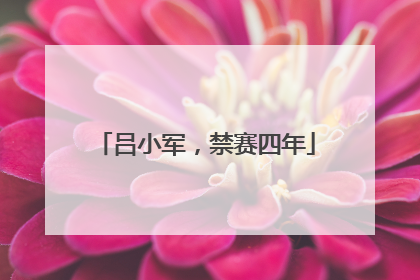 吕小军，禁赛四年