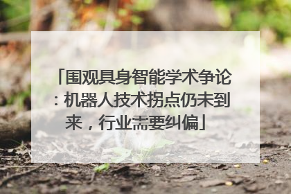 围观具身智能学术争论：机器人技术拐点仍未到来，行业需要纠偏