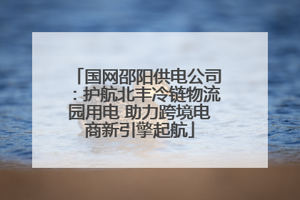 国网邵阳供电公司：护航北丰冷链物流园用电 助力跨境电商新引擎起航