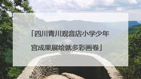 四川青川观音店小学少年宫成果展绘就多彩画卷