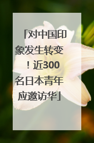 对中国印象发生转变！近300名日本青年应邀访华