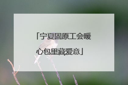 宁夏固原工会暖心包里藏爱意