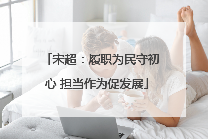 宋超：履职为民守初心 担当作为促发展