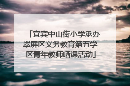 宜宾中山街小学承办翠屏区义务教育第五学区青年教师晒课活动