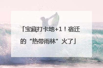 宝藏打卡地+1！宿迁的“热带雨林”火了