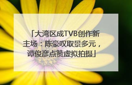 大湾区成TVB创作新主场：陈豪叹取景多元，谭俊彦点赞虚拟拍摄