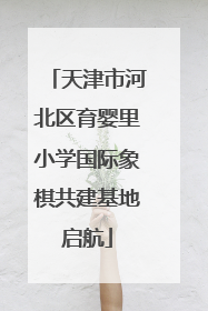 天津市河北区育婴里小学国际象棋共建基地启航