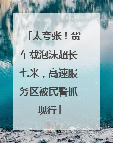 太夸张！货车载泡沫超长七米，高速服务区被民警抓现行