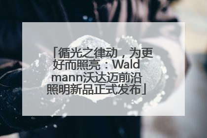 循光之律动，为更好而照亮：Waldmann沃达迈前沿照明新品正式发布